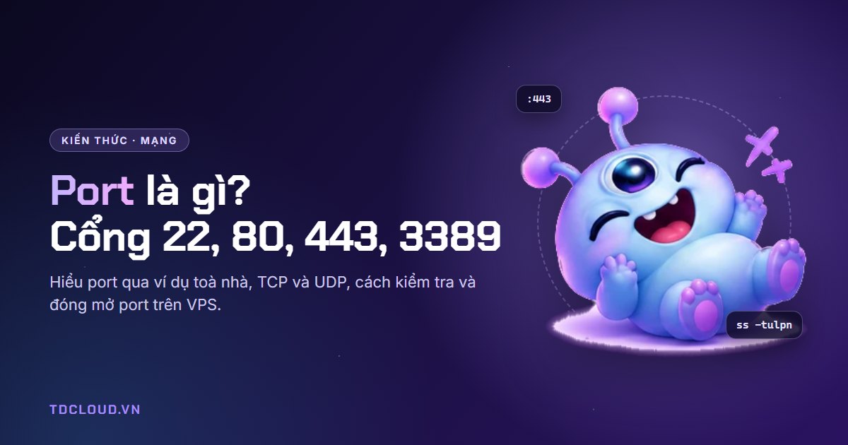 Port là gì? Ý nghĩa các cổng 22, 80, 443, 3389 và cách mở port trên VPS