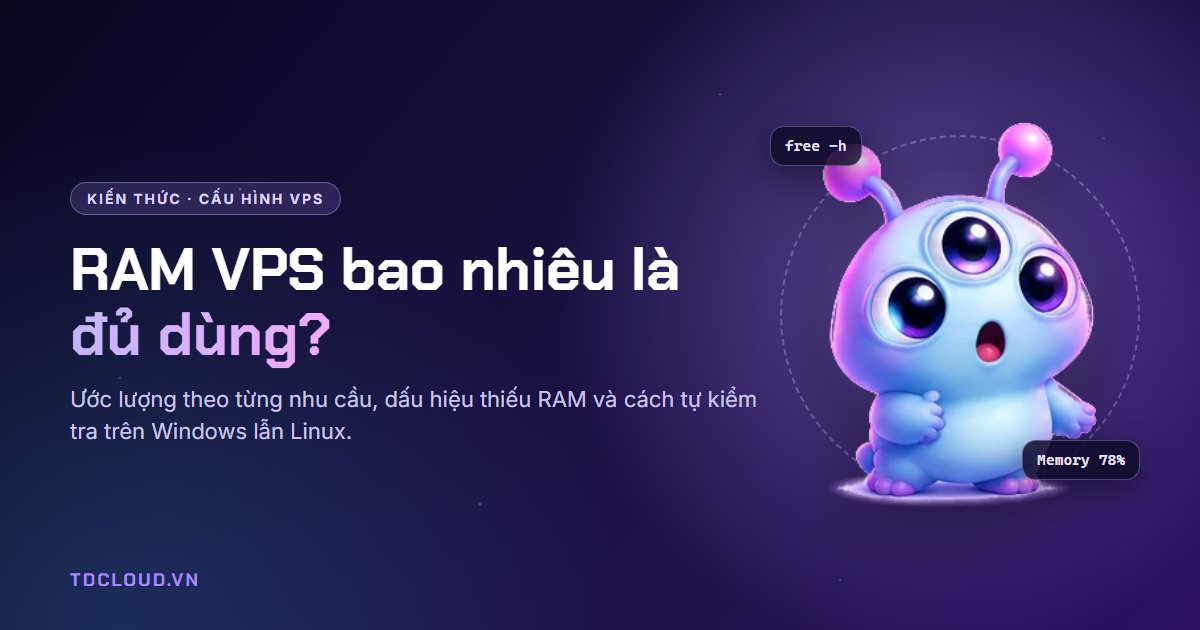 RAM VPS bao nhiêu là đủ? Cách ước lượng theo nhu cầu sử dụng